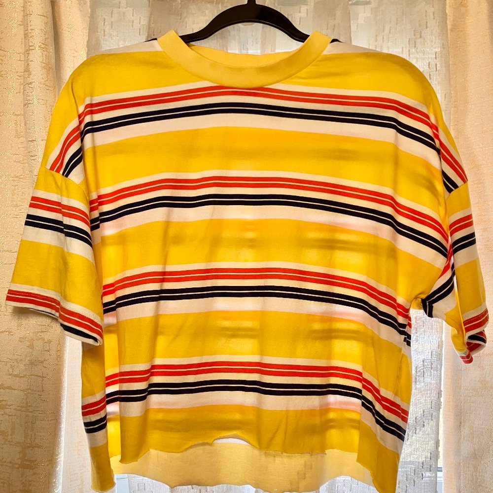 ASOS Cropped Striped Shirt